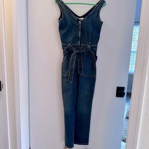 Reformation denim jumpsuit